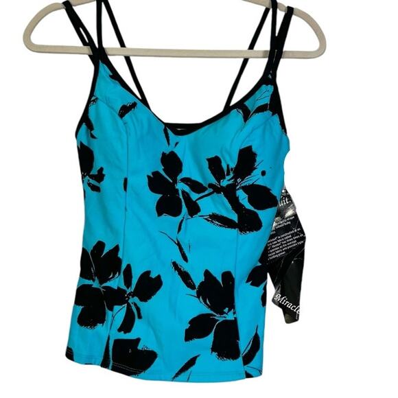 MiracleSuit Swim Tankini Size 12 Look 10 lbs lighter in 10 seconds